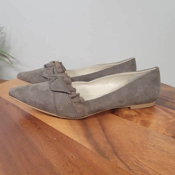 Mia Jeanette Faux Suede Pointed Toe Flats Size 8 Casual Comfy - Picture 7 of 16